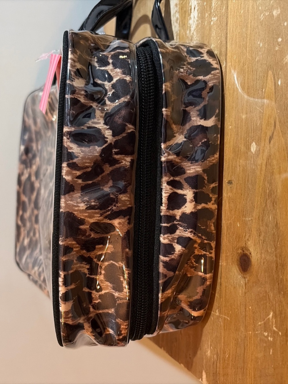 Victoria's Secret Leopard Print Clear Travel Bag - Black & Brown Y2K NWT - Picture 6 of 10